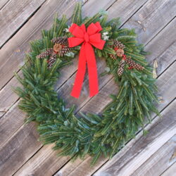 40’’ Single-Faced Decorated Fraser Fir Wreath