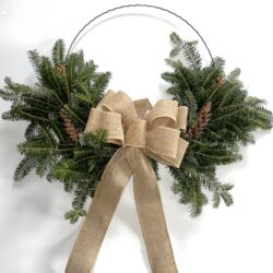 24" - 26" Single Faced Decorated Swag Wreath